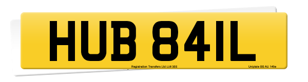 Registration number HUB 841L